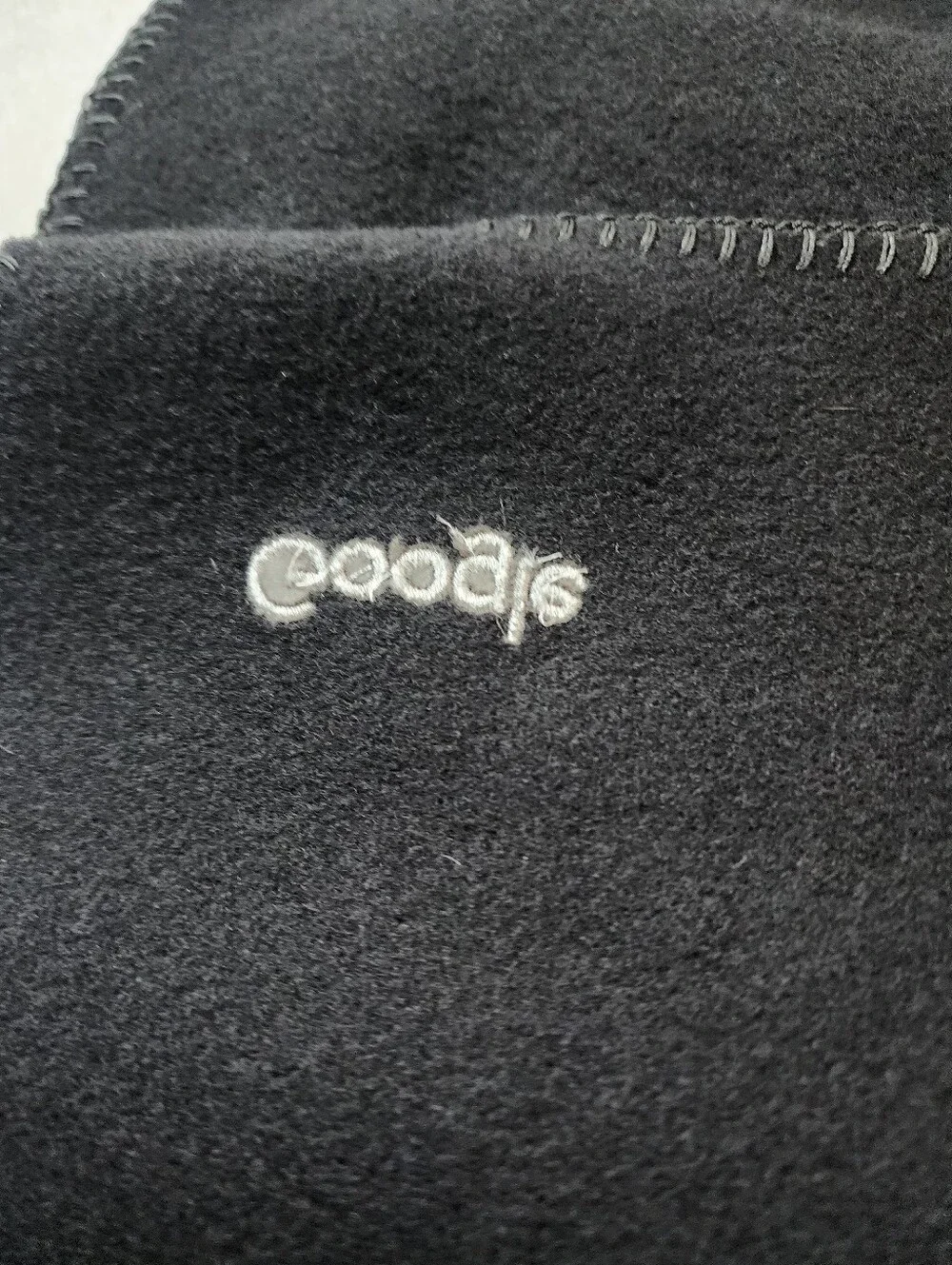 Cuyana Google Wool Soft Scarf Black 100% Recycled Wool Logo NWT